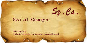 Szalai Csongor névjegykártya